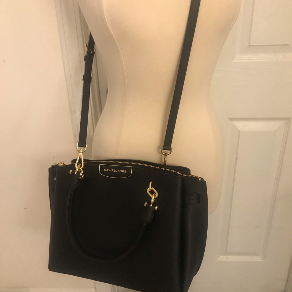 Michael Kors Saffiano Leather Satchel - Picture 2 of 8